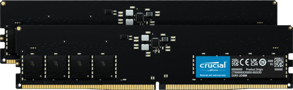 Crucial | 64GB 2x32GB DDR5 | 4800MHz | DIMM | CL40 | Geheugenmodule | RAM - Matmuis - Matmuis